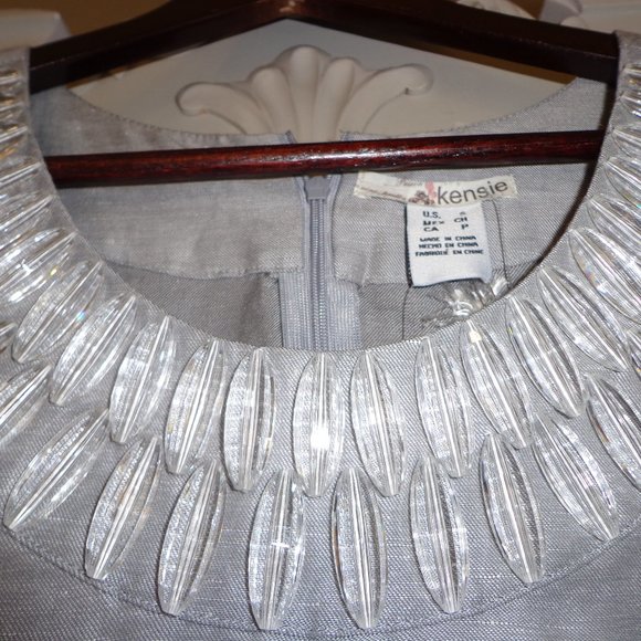 Kensie Silver Midi Dress - Picture 5 of 16